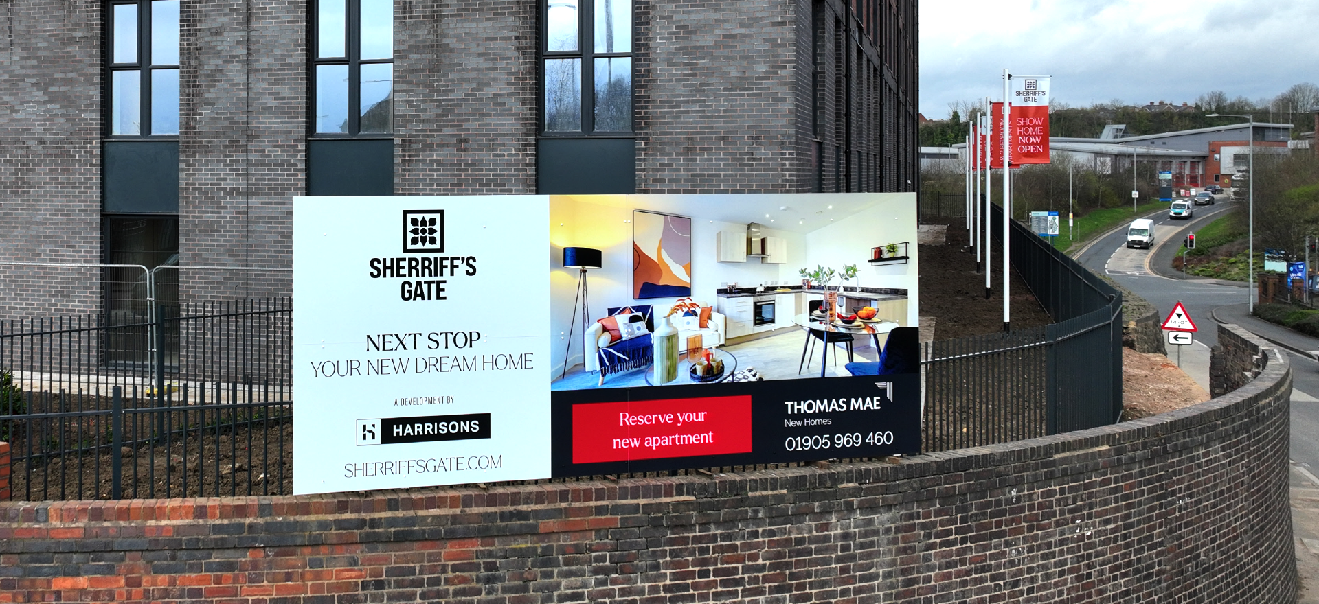 Harrisons New Homes Signage - Sherriffs Gate