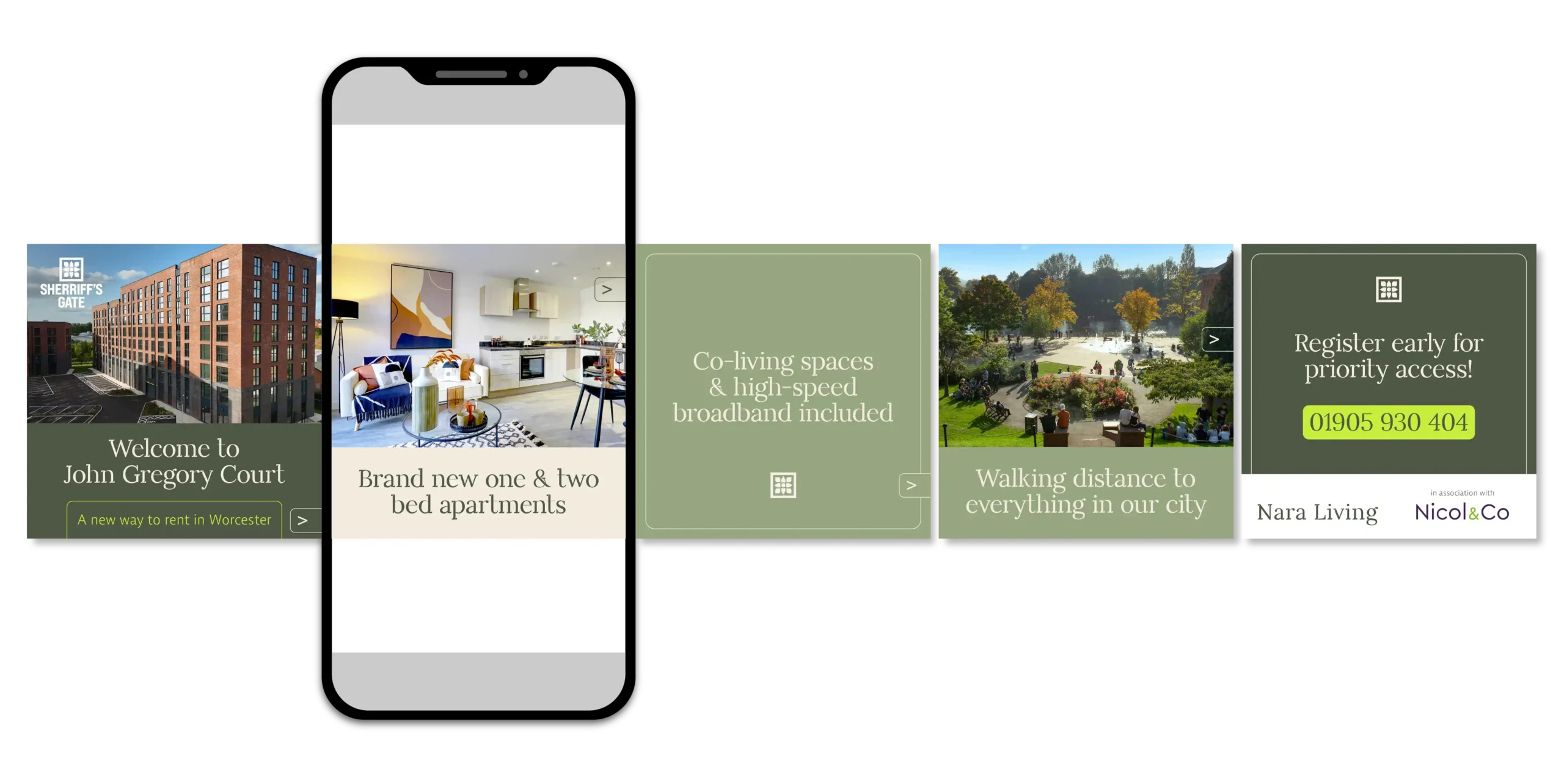 Nara Living Social Media Carousel