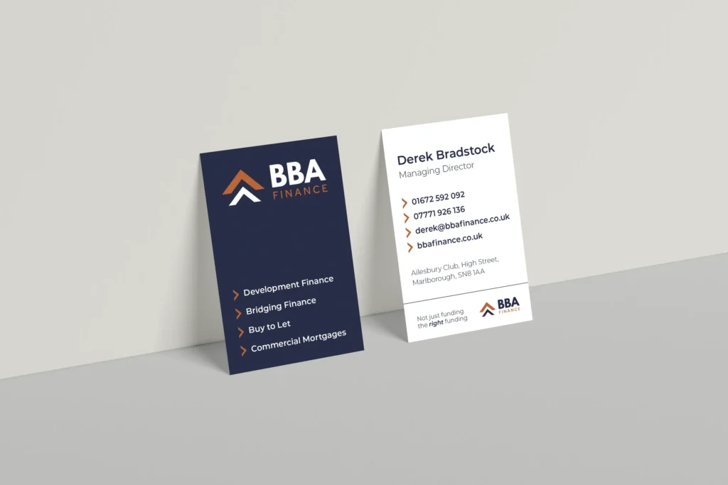 BBA Finance Business Cards Design