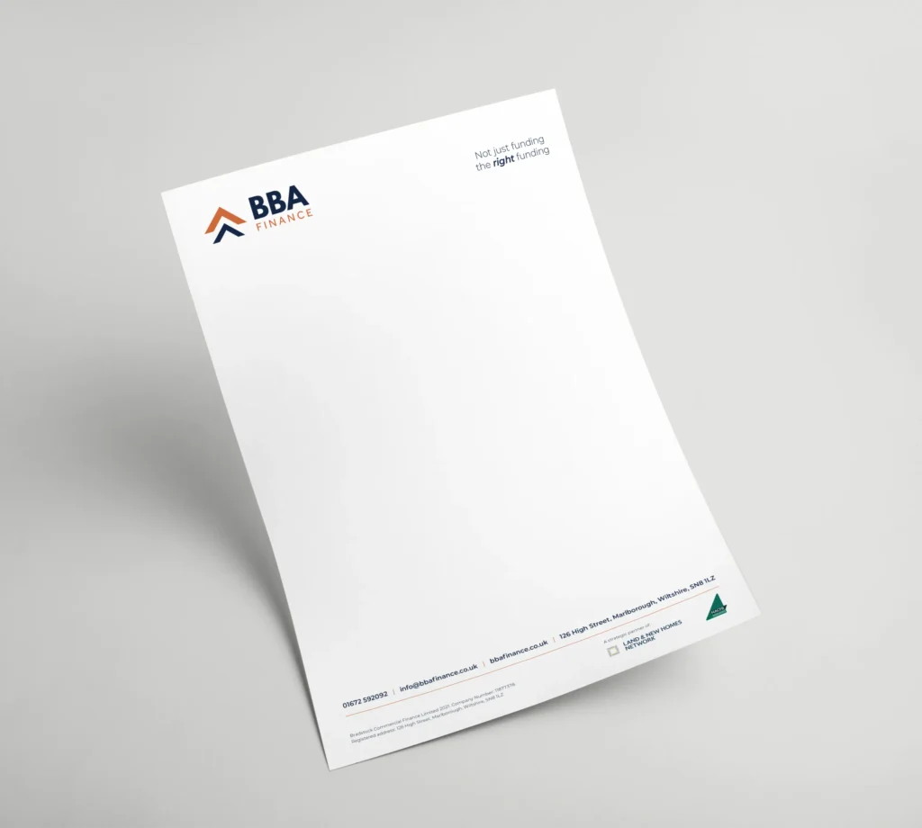BBA Finance - Letterhead Design